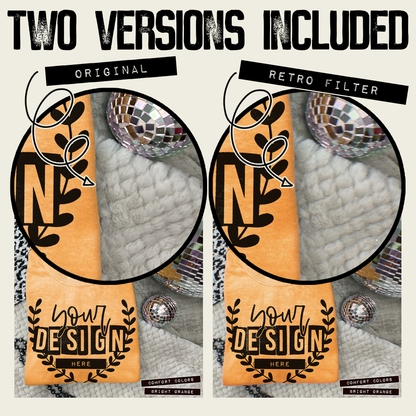 Comfort Colors Bright Orange High Quality JPG File Mock-up