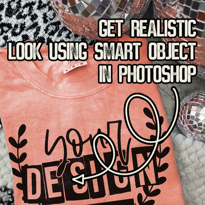 Comfort Colors Bright Salmon High Quality PSD File with Smart Object Mock-up