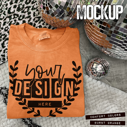 Comfort Colors Burnt Orange High Quality JPG File Mock-up