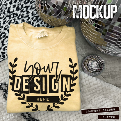 Comfort Colors Butter High Quality JPG File Mock-up