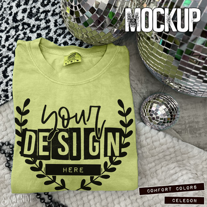 Comfort Colors Celedon High Quality JPG File Mock-up