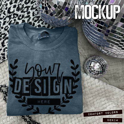 Comfort Colors Denim High Quality JPG File Mock-up