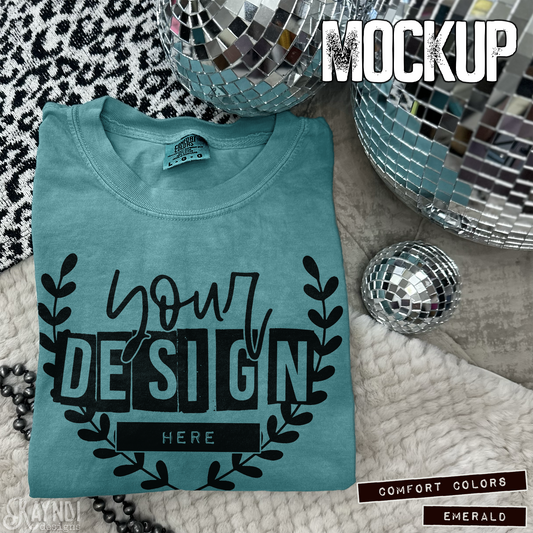 Comfort Colors Emerald High Quality JPG File Mock-up