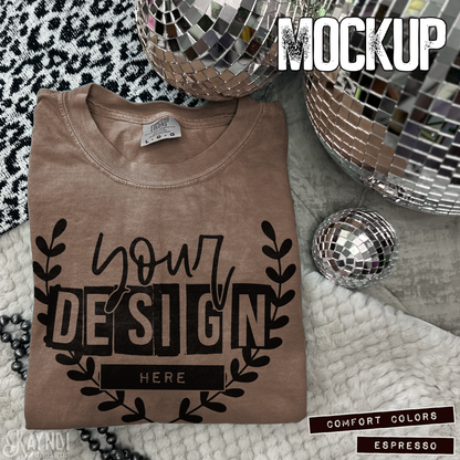 Comfort Colors Espresso High Quality JPG File Mock-up