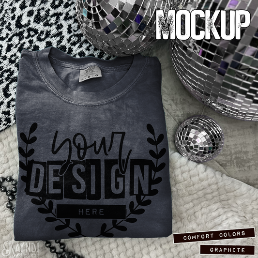 Comfort Colors Graphite High Quality JPG File Mock-up