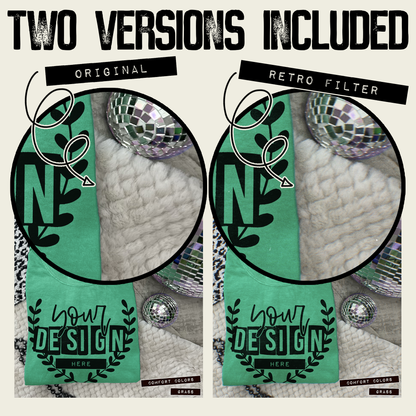 Comfort Colors Grass High Quality PSD File with Smart Object Mock-up