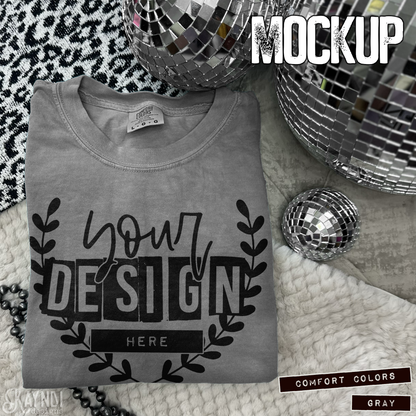 Comfort Colors Gray High Quality JPG File Mock-up