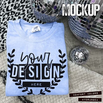 Comfort Colors Hydrangea High Quality JPG File Mock-up