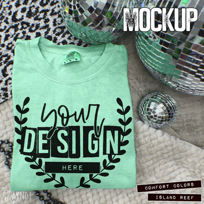 Comfort Colors Island Reef High Quality JPG File Mock-up