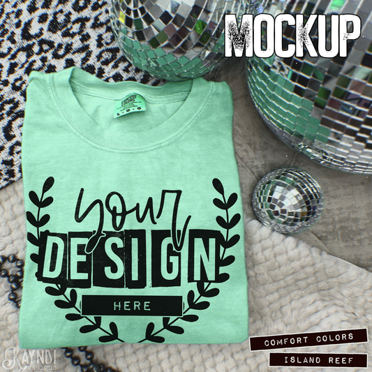 Comfort Colors Island Reef High Quality JPG File Mock-up