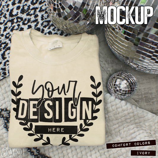 Comfort Colors Ivory High Quality JPG File Mock-up