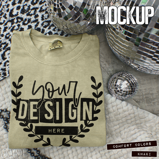 Comfort Colors Khaki High Quality JPG File Mock-up