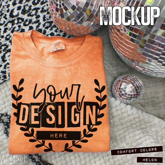 Comfort Colors Melon High Quality JPG File Mock-up