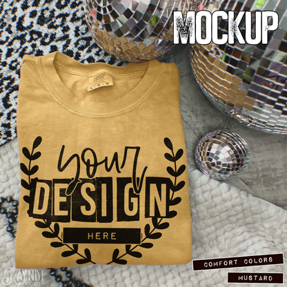 Comfort Colors Mustard High Quality JPG File Mock-up