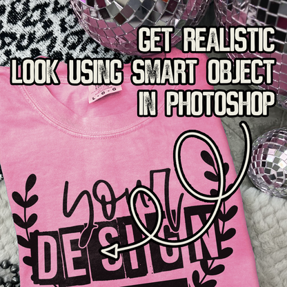 Comfort Colors Neon Pink High Quality PSD File with Smart Object Mock-up