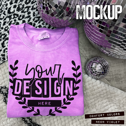Comfort Colors Neon Violet High Quality JPG File Mock-up