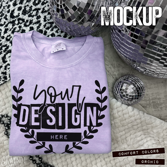 Comfort Colors Orchid High Quality JPG File Mock-up
