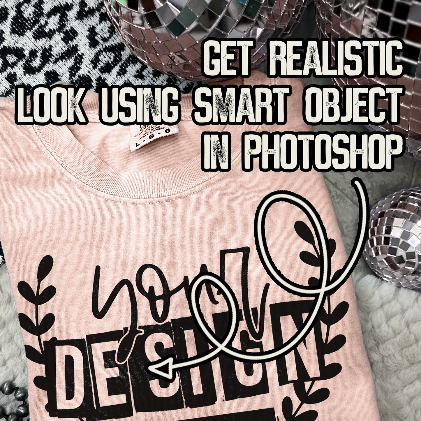 Comfort Colors Peachy High Quality PSD File with Smart Object Mock-up