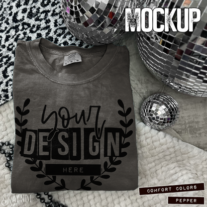 Comfort Colors Pepper High Quality JPG File Mock-up