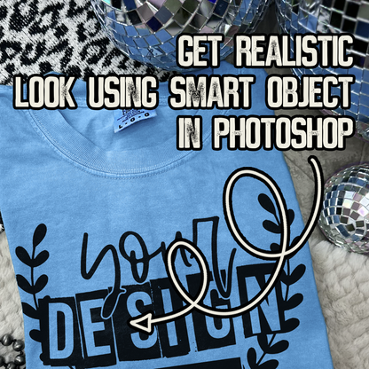 Comfort Colors Royal Caribean High Quality PSD File with Smart Object Mock-up