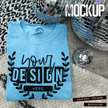 Comfort Colors Sapphire High Quality JPG File Mock-up
