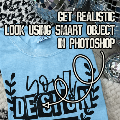 Comfort Colors Sapphire High Quality PSD File with Smart Object Mock-up