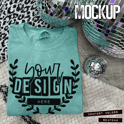Comfort Colors Seafoam High Quality JPG File Mock-up