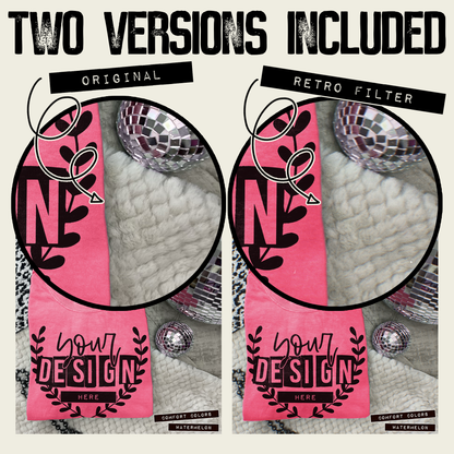 Comfort Colors Watermelon High Quality PSD File with Smart Object Mock-up