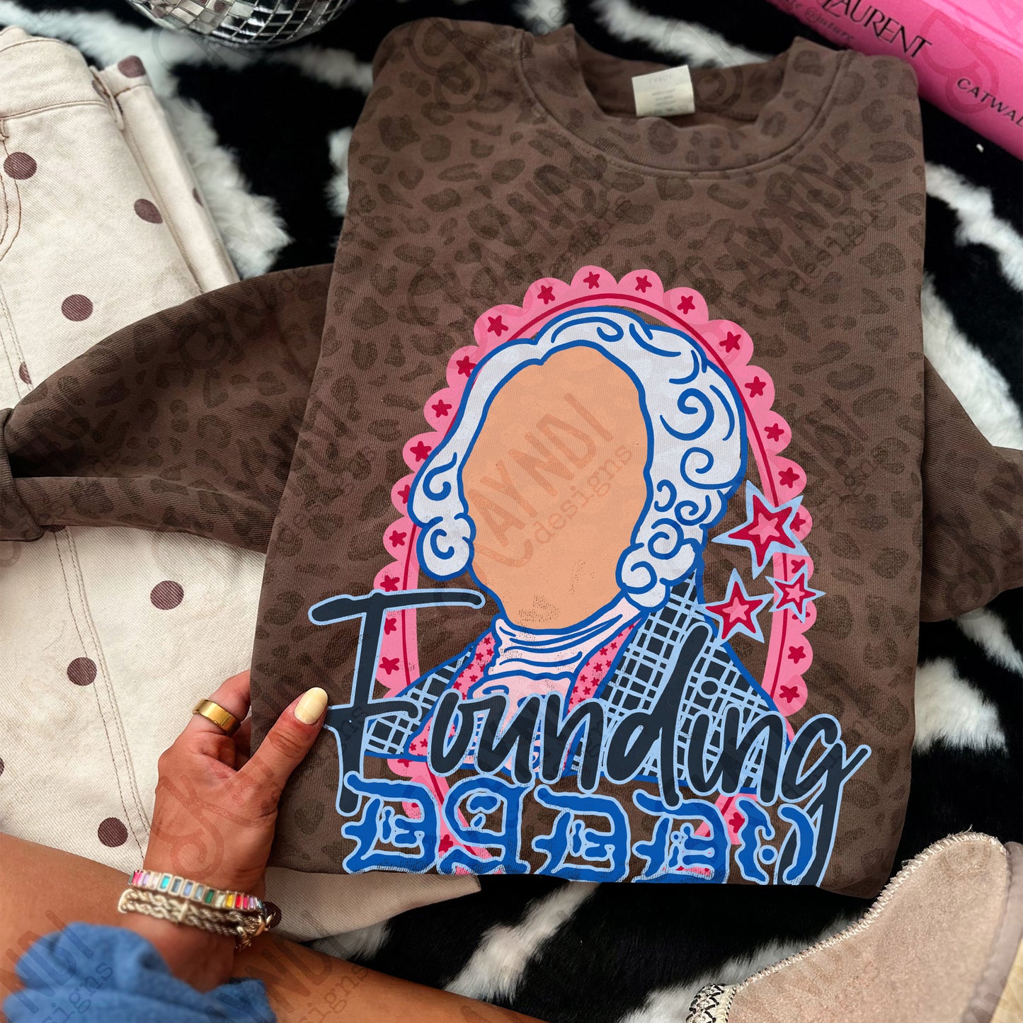 Founding Daddy Design PNG Digital Download Sublimation DTF Print Ready