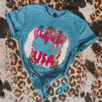 Party in the USA Design PNG Digital Download Sublimation DTF Print Ready