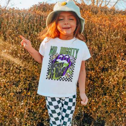 No Diggity Bout to Bag it Up Design PNG Digital Download Printable Halloween Trick or Treat Design Grunge Rock Band