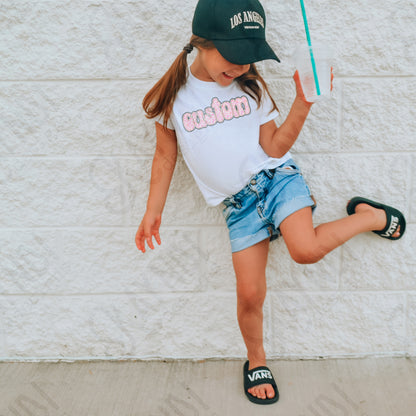 Custom Nickname Team Sports Design Sublimation Design PNG Digital Download Printable Pink Groovy Retro Flower Mascot School Football Teacher Cheerleader Mama Mini