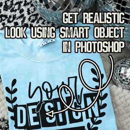 Comfort Colors Lagoon Blue High Quality PSD File with Smart Object Mock-up
