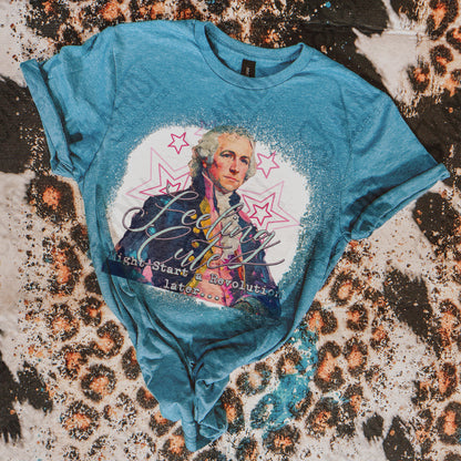 Feelin' Cute Might Start a Revolution Later PNG Digital Download Sublimation DTF Print Stars Patriotic