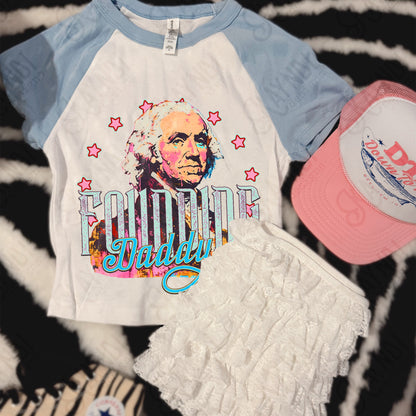 Founding Daddy PNG Digital Download Sublimation DTF Print Dad Patriotic Stars