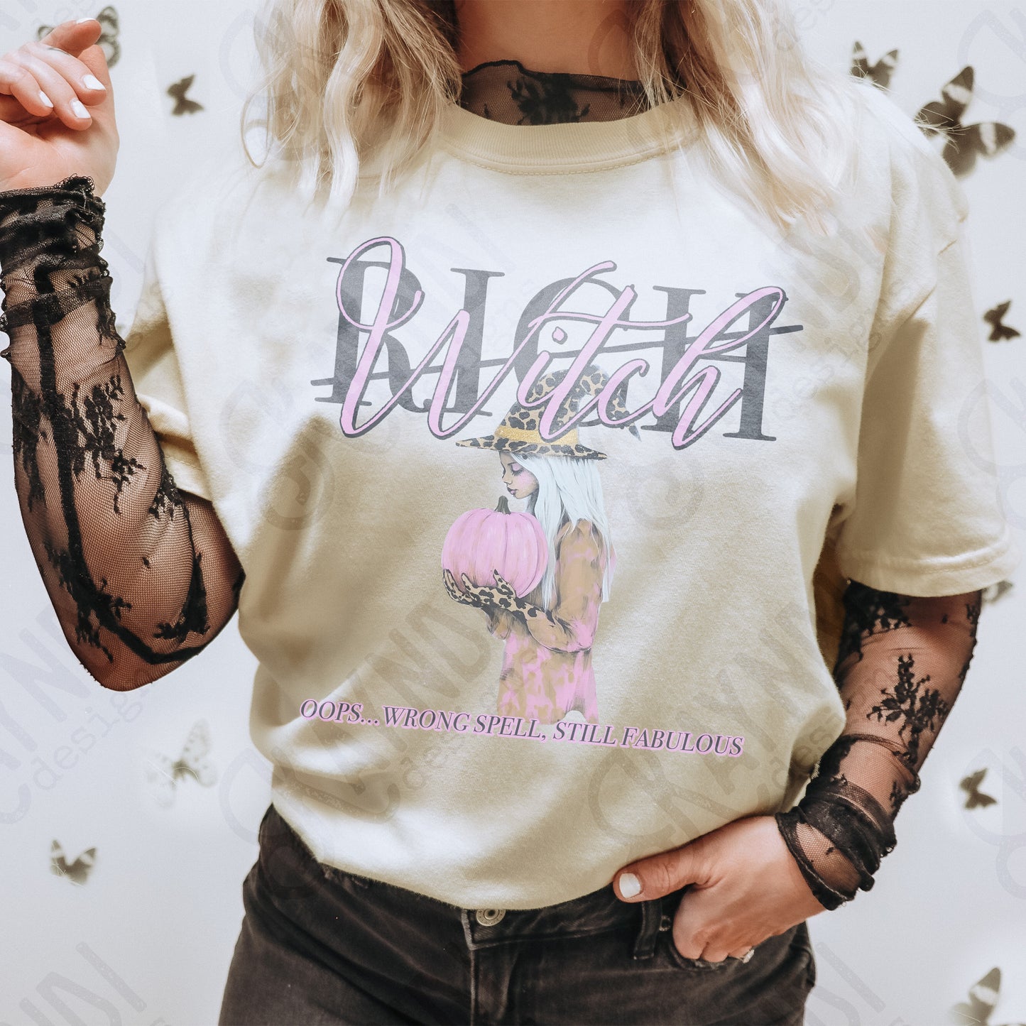 Oops Wrong Spell Witch Sublimation Design PNG Digital Download Printable Halloween Sassy Witch