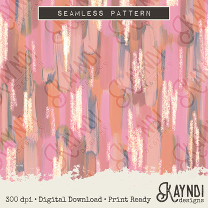 Brushstrokes 5 Seamless Sparkle Pattern Sublimation Design PNG Digital Download Printable Seamless Paper Brush