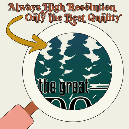 The Great Outdoors  Sublimation Design PNG Digital Download Printable Mens Adventure 90s Deer Hunting Season Manly Guys Boys