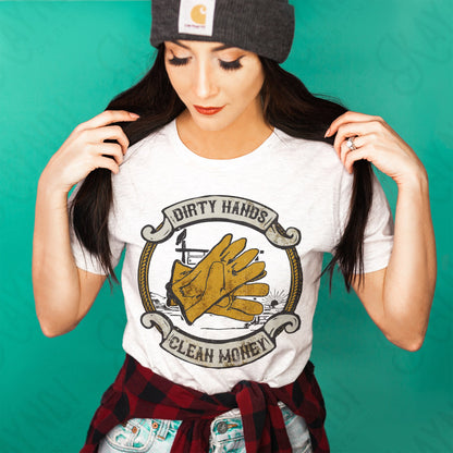Dirty Hands Clean Money Sublimation Design PNG Digital Download Printable