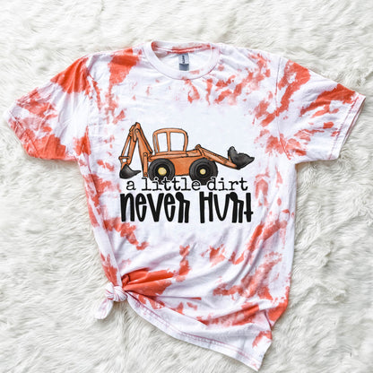 A Little Dirt Never Hurt Sublimation Design PNG Digital Download Printable Boys Children's Kids Toddler Tractor Baby Country Boy Toy Car