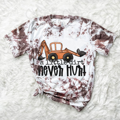 A Little Dirt Never Hurt Sublimation Design PNG Digital Download Printable Boys Children's Kids Toddler Tractor Baby Country Boy Toy Car