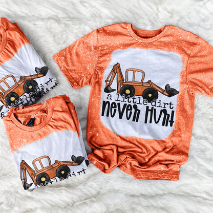 A Little Dirt Never Hurt Sublimation Design PNG Digital Download Printable Boys Children's Kids Toddler Tractor Baby Country Boy Toy Car