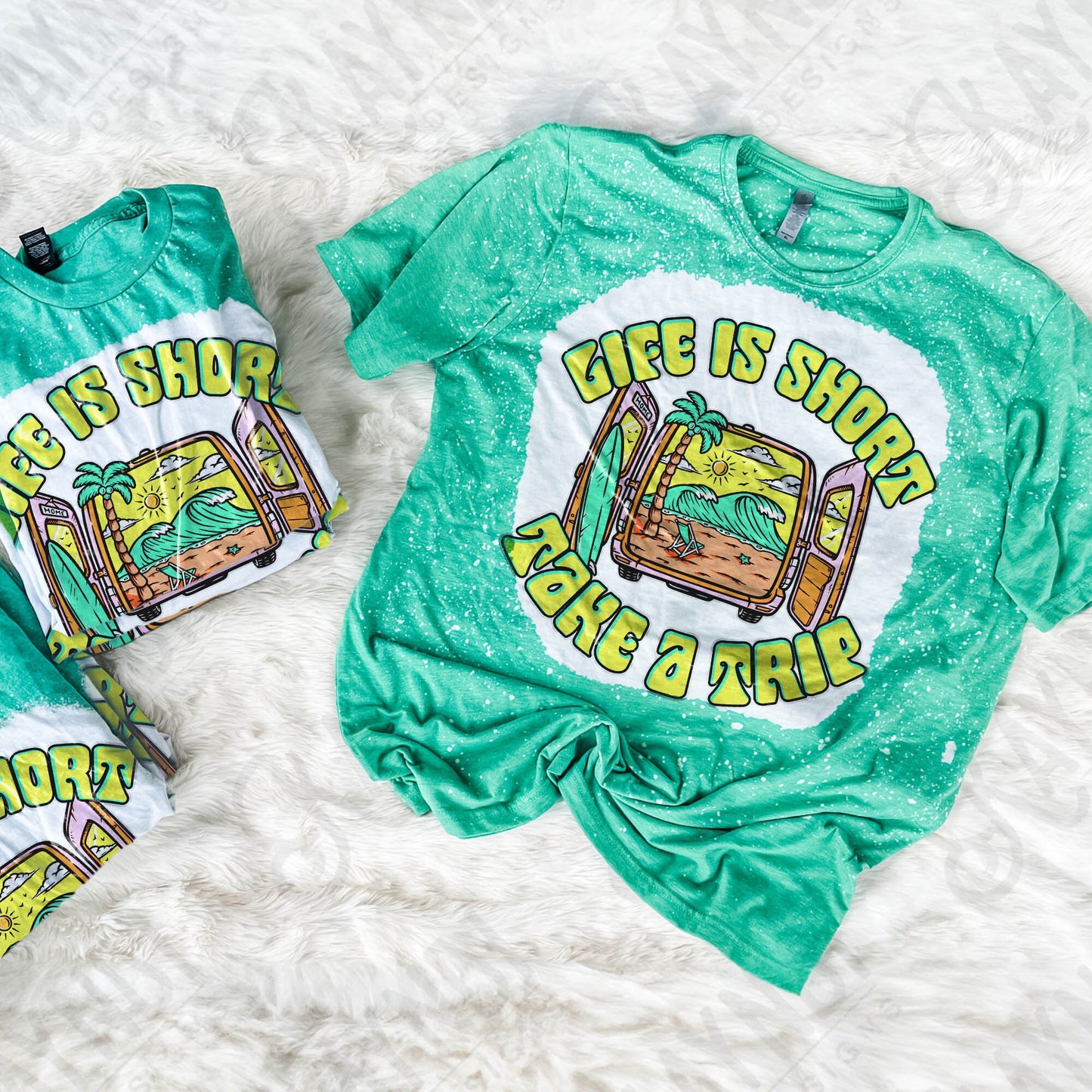Life is short take a trip Sublimation PNG, Digital Download, Printable Summer, Beach, Van Life