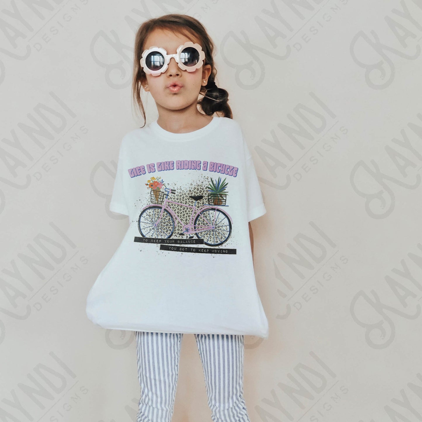 Life is like riding a Bicycle Sublimation PNG, Digital Download, Printable Inspirational, DIY Craft Design