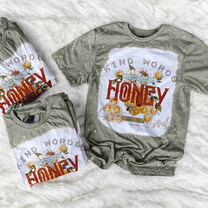 Kind words are like honey sweet to the soul Sublimation PNG, Digital Download, Printable Honeybee, Honeycomb, DIY Craft Design
