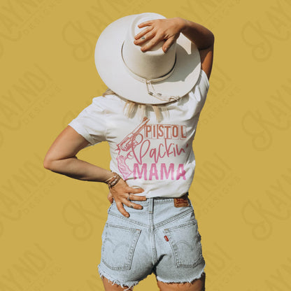 Pistol Packin' Mama Sublimation PNG, Digital Download, Printable Southern, Vibrant Ombre
