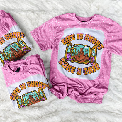 Life is short take a trip Sublimation PNG, Digital Download, Printable Travel, Desert, Van Life