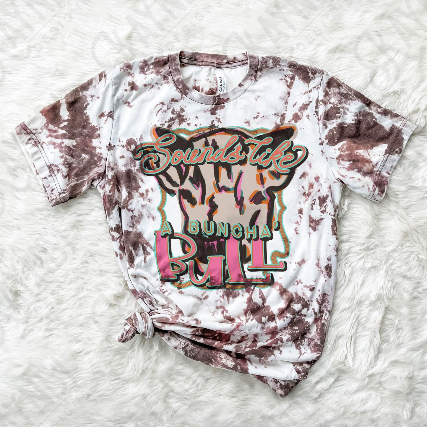 Sounds Like a Buncha Bull Sublimation Design PNG Digital Download Printable