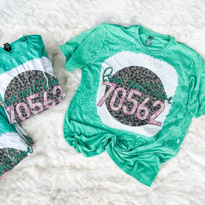 Custom Zip Code Design Sublimation PNG, Digital Download, Printable, State-Based Art, Vibrant, DIY Craft Design, Leopard, Stars, Preppy
