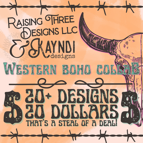 Western Boho Collab with Raising Three Designs